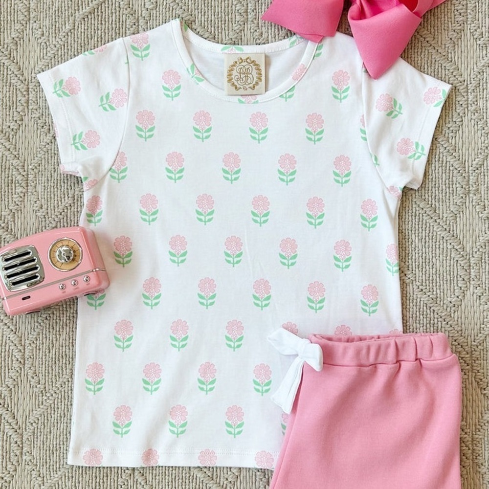 The Beaufort Bonnet Company‎ Girls 10 Plain Jayne Play Shirt Flowers for Friends